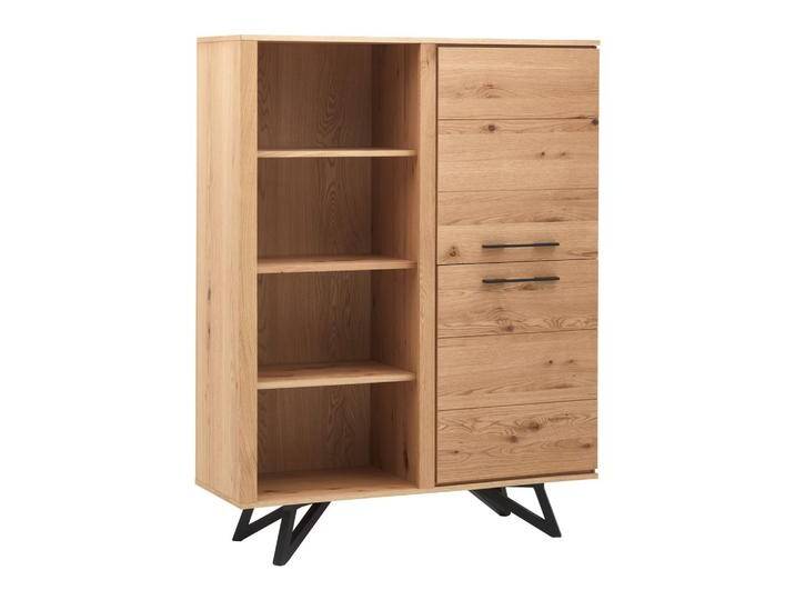 Highboard Emilio Eichefarben Echtholz/MDF von mömax