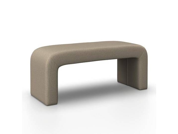 Hockerbank Janina Braun Boucle Gepolstert Hockerbank Janina Braun Boucle Gepolstert von mömax