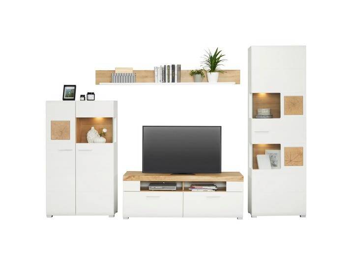 Innostyle Fun Plus Wohnwand Holzwerkstoff/Eiche Altholz Weiß/Braun Innostyle Fun Plus Wohnwand Holzwerkstoff/Eiche Altholz Weiß/Braun von mömax