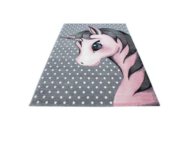 Kinderteppich Kids Grau/Weiß/Pink ca. 160x230cm von mömax