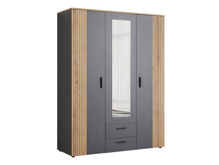 Kleiderschrank Cadix Anthrazit/Eichefarben von mömax