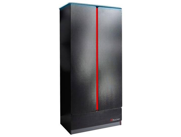 Kleiderschrank Carbon-Tek ca. 79x181x51,5cm Schwarz/Rot von mömax