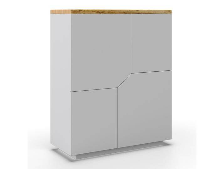 Kommode Carlos Weiß/Eichenfarbe Echtholz/MDF von mömax