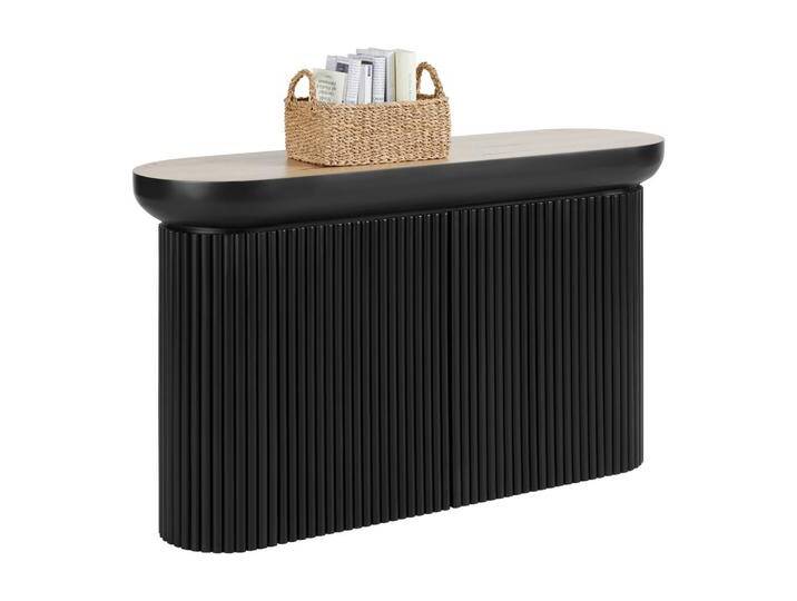 Konsole Tiffy Schwarz/Eichefarben von mömax