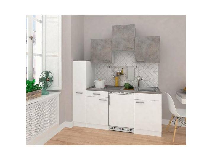 Küchenblock Economy Weiß/Grau m. Geräten B: ca. 180 cm Küchenblock Economy Weiß/Grau m. Geräten B: ca. 180 cm von mömax