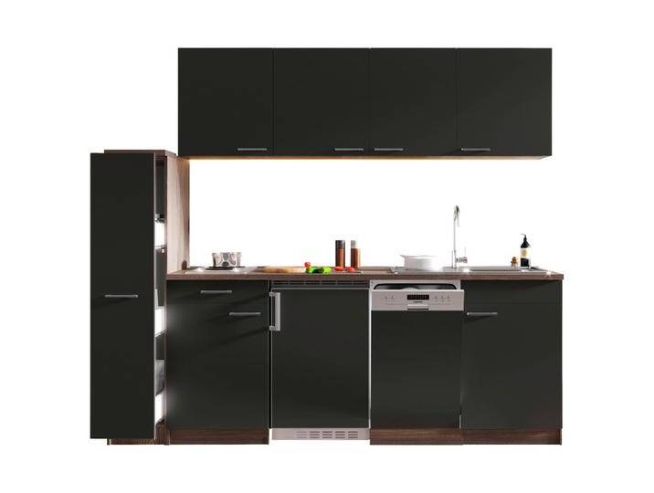 Küchenblock Oliver mit Geräten ca. 225 cm Grau von mömax