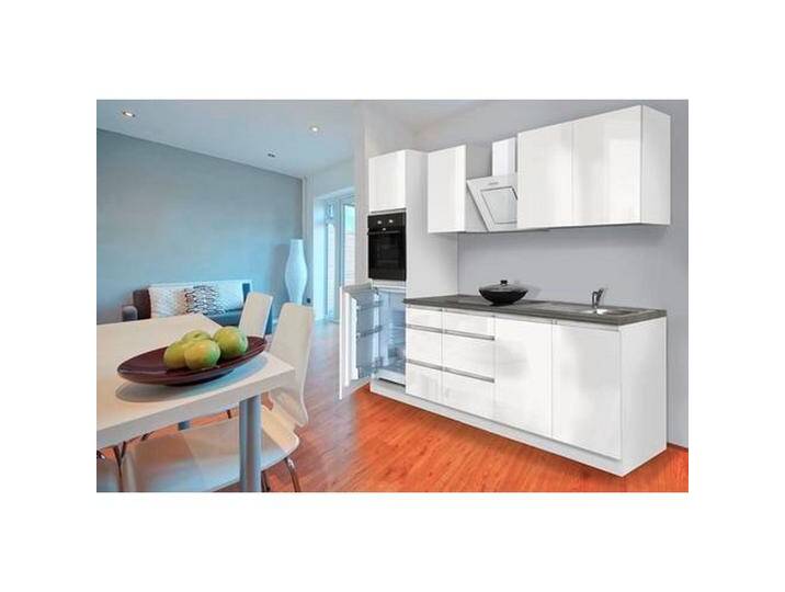 Küchenblock Premium Weiss mit E-Geräten B: ca. 270 cm von mömax