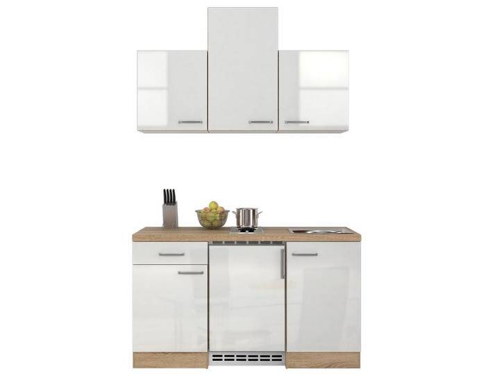 Küchenblock Valero mit Geräten Weiß/Eiche B: ca. 150,5 cm von mömax