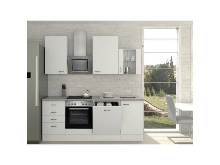 Küchenblock in Weiss inkl. Geräte und Spüle 'Eico' Küchenblock in Weiss inkl. Geräte und Spüle 'Eico' von mömax