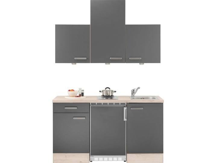 Küchenblock inkl. 2 E-Geräte Milano Anthrazit/Eiche Küchenblock inkl. 2 E-Geräte Milano Anthrazit/Eiche von mömax