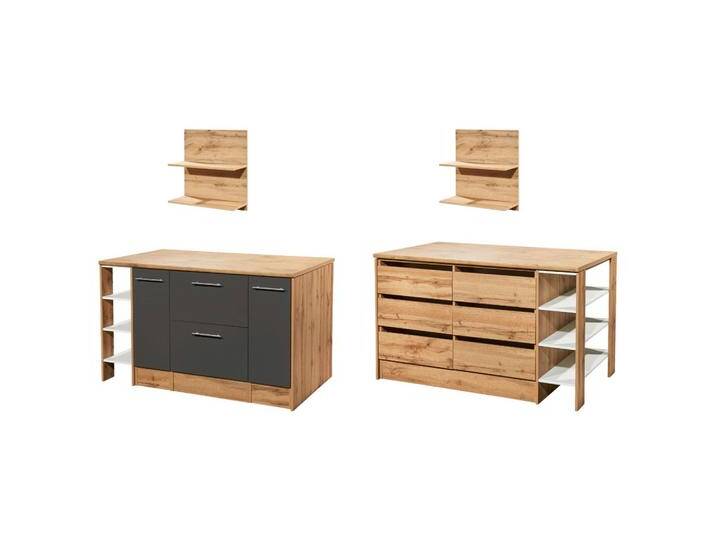 Kücheninsel Hilde ca. 150x90x90cm Wildeiche/Grau Kücheninsel Hilde ca. 150x90x90cm Wildeiche/Grau von mömax