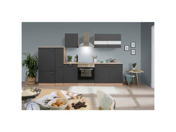 Küchenleerblock LBKB300ESG Grau/Eiche ca. 300 cm von mömax