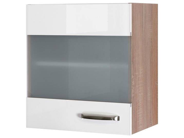 Küchenoberschrank Weiß Hochglanz/Eiche Küchenoberschrank Weiß Hochglanz/Eiche von mömax