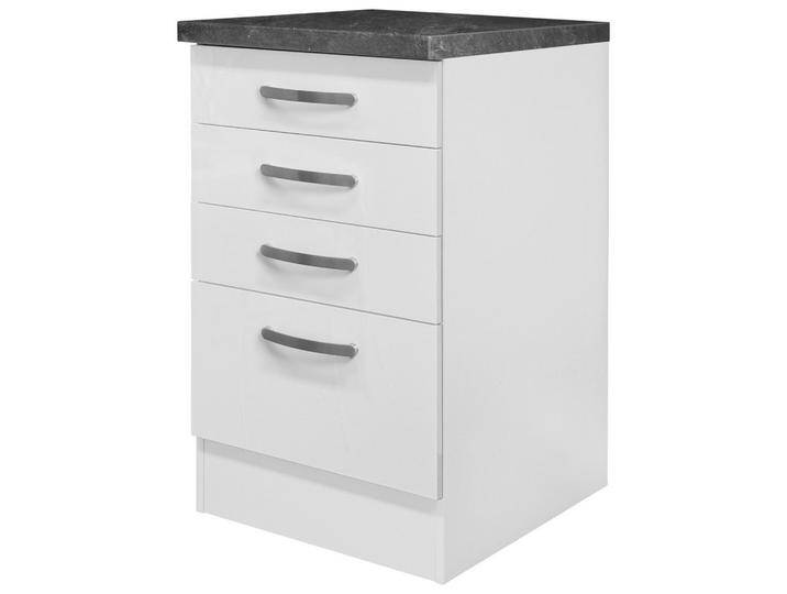 Küchenunterschrank Alba ca. 50x86 cm Weiß Hochglanz Küchenunterschrank Alba ca. 50x86 cm Weiß Hochglanz von mömax