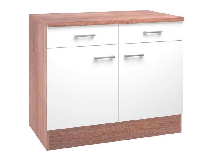 Küchenunterschrank Samoa ca. 100x85cm Weiß/Sonoma Eiche Küchenunterschrank Samoa ca. 100x85cm Weiß/Sonoma Eiche von mömax