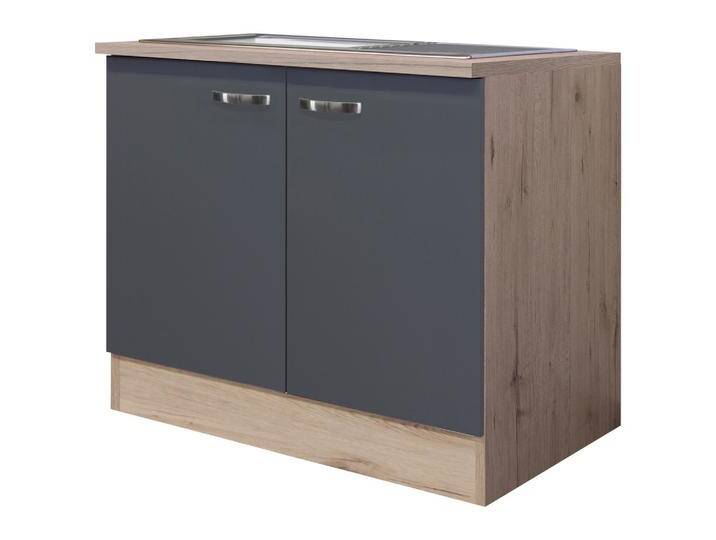 Küchenunterschrank Shadow ca. 100x85x60 cm Grau/Eiche Küchenunterschrank Shadow ca. 100x85x60 cm Grau/Eiche von mömax