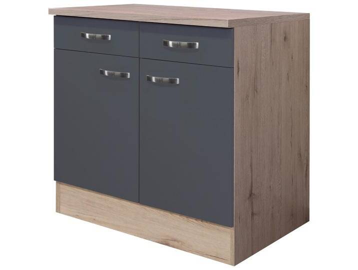 Küchenunterschrank Shadow ca. 80x85x60 cm Grau/Eiche von mömax