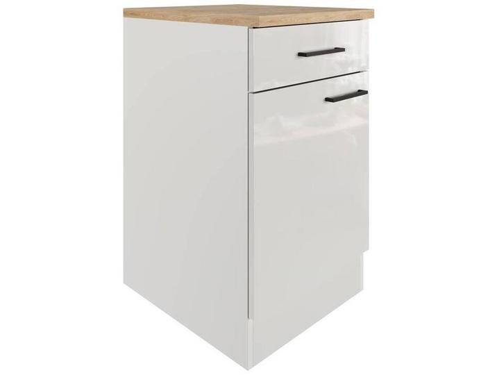 Küchenunterschrank in Lichtgrau glänzend Küchenunterschrank in Lichtgrau glänzend von mömax