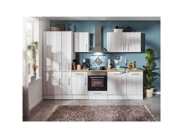 Küchenzeile mit Geräte Weiß /Lärche Dekor B: ca. 310 cm Küchenzeile mit Geräte Weiß /Lärche Dekor B: ca. 310 cm von mömax