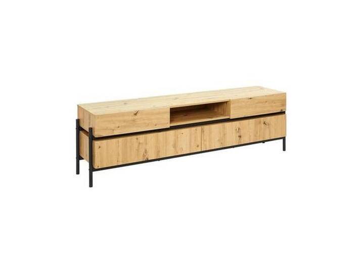 Lowboard Jasmina Schwarz/Eichefarben MDF von mömax