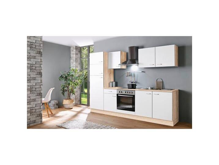 Menke Küchenblock Classic Weiß/Eiche B: ca. 270 cm von mömax