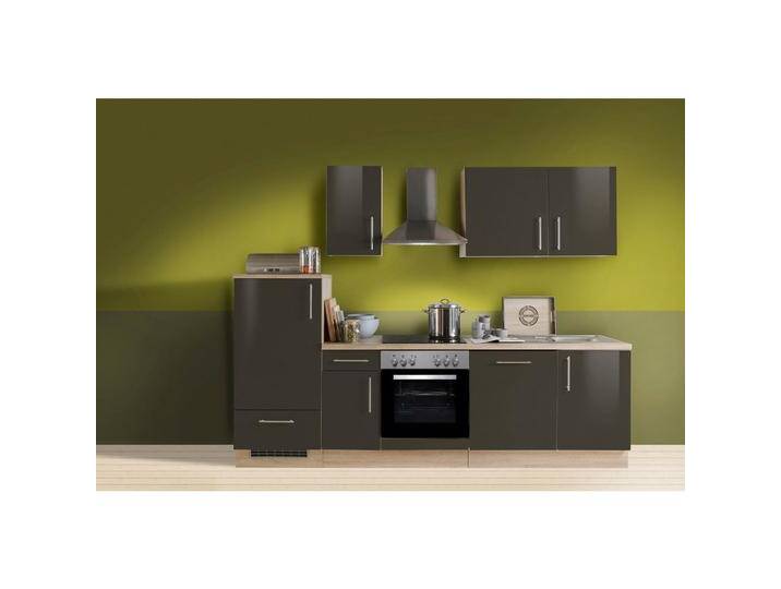 Menke Küchenblock Premium Dunkelbraun/Eiche ca. 270 cm von mömax