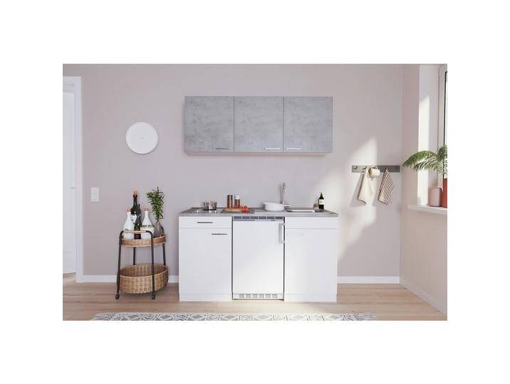 Miniküche Economy m. Geräten ca. 150cm Grau/Weiß Miniküche Economy m. Geräten ca. 150cm Grau/Weiß von mömax