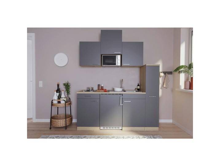 Miniküche Luis mit Geräten ca. 180 cm Grau Miniküche Luis mit Geräten ca. 180 cm Grau von mömax