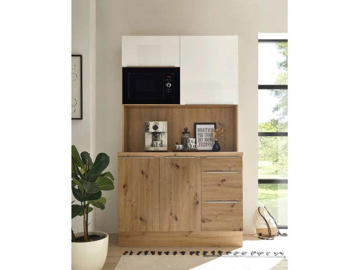 Miniküche Marleen mit Mikrowelle Eiche B: ca. 120 cm Miniküche Marleen mit Mikrowelle Eiche B: ca. 120 cm von mömax