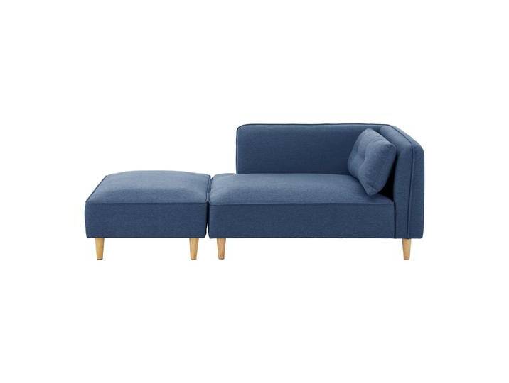 Modulsofa Fanny Blau Leinenoptik mit Hocker Modulsofa Fanny Blau Leinenoptik mit Hocker von mömax