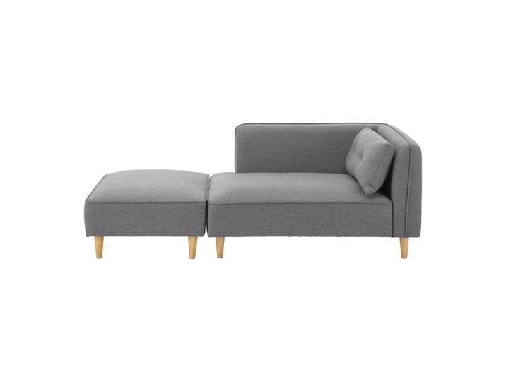 Modulsofa Fanny Dunkelgrau Leinenoptik mit Hocker Modulsofa Fanny Dunkelgrau Leinenoptik mit Hocker von mömax