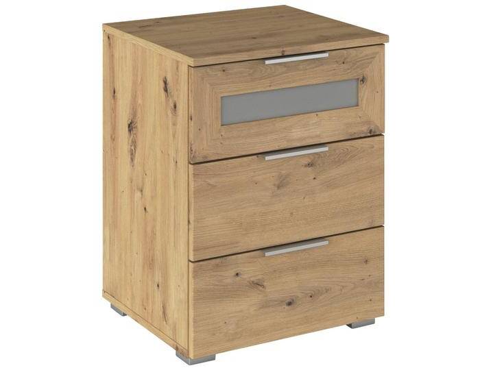 Nachtkästchen Mars 3L-GR Eiche Artisan/Klar von mömax