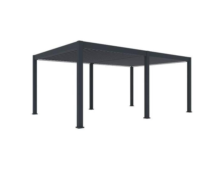 Pergola Deluxe Plus m. LED ca. 600x400 cm Anthr. Netzbetr von mömax