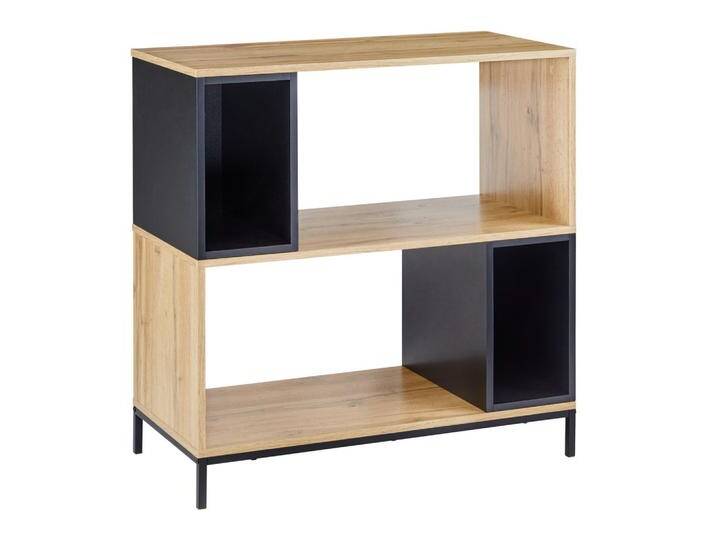 Regal Megy Eichefarben/Schwarz MDF von mömax