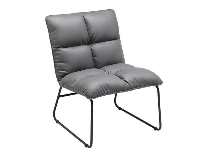 Sessel Eleina Grau Lederlook von mömax