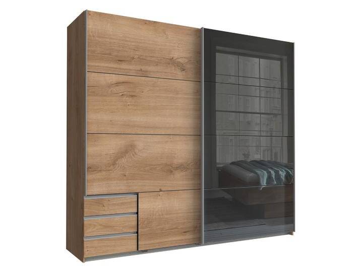 Schwebetürenschrank Valencia Eichefarben ca. 225x210x65cm von mömax