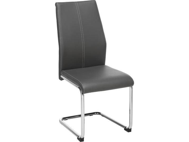 Schwingstuhl Eni in Grau Lederlook von mömax