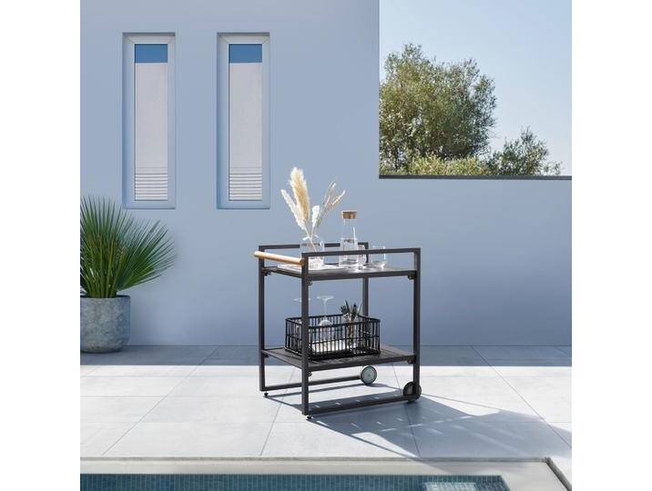 Servierwagen Riccardo Dunkelgrau Metall/Polywood Servierwagen Riccardo Dunkelgrau Metall/Polywood von mömax