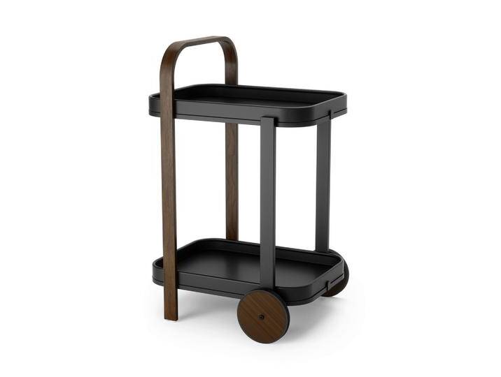 Servierwagen Schwarz/Walnussfarben Servierwagen Schwarz/Walnussfarben von mömax