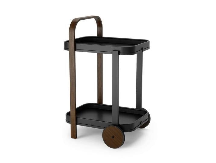 Servierwagen Schwarz/Walnussfarben Servierwagen Schwarz/Walnussfarben von mömax
