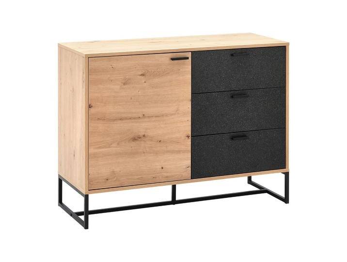 Sideboard Fosca Eichenfarben/Schwarz MDF Sideboard Fosca Eichenfarben/Schwarz MDF von mömax