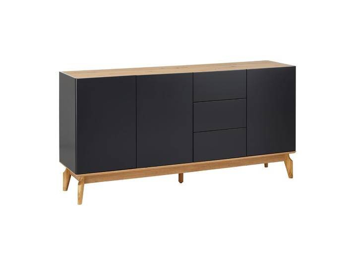 Sideboard Fosco Grau/Eichefarben MDF/Echtholz Sideboard Fosco Grau/Eichefarben MDF/Echtholz von mömax