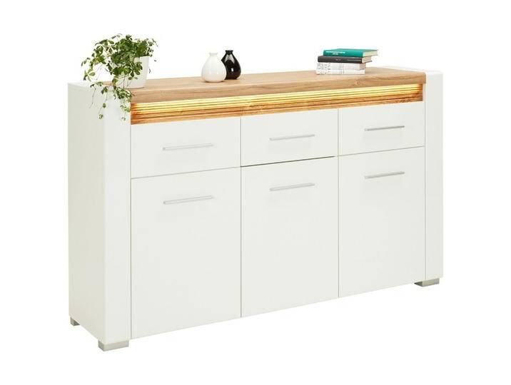 Sideboard Leonardo in Weiß Hochglanz von mömax