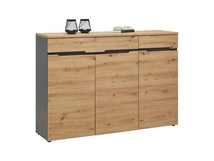 Sideboard Memphis Graphitfarben/Eiche Artisan von mömax