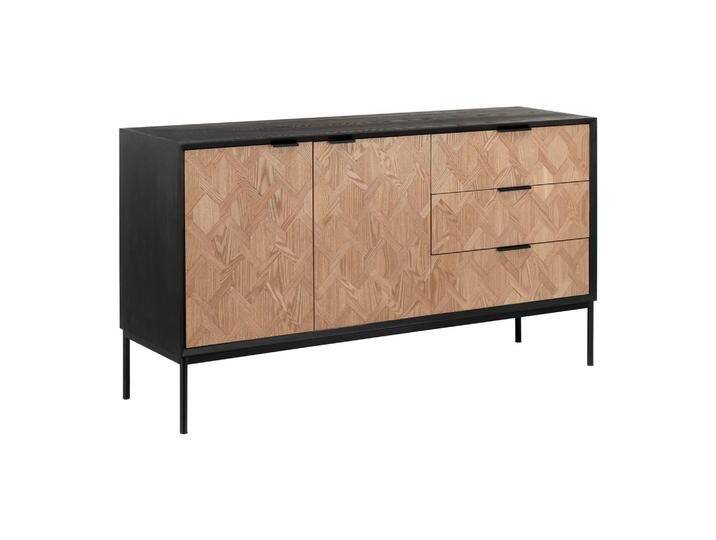 Sideboard Milano Schwarz/Esche furniert Sideboard Milano Schwarz/Esche furniert von mömax