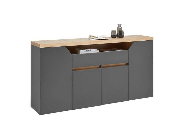 Sideboard Pepe Graphitfarben/Eiche Artisan von mömax