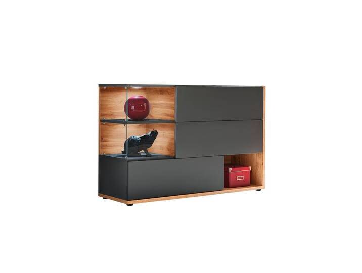 Sideboard Silk Anthrazit/Eiche Wotan von mömax