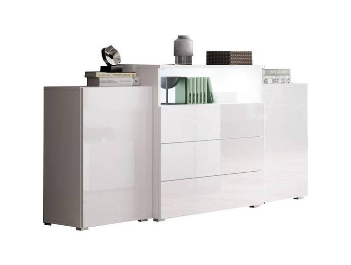 Sideboard Urban III mit LED ca. 150x69 cm Weiß von mömax