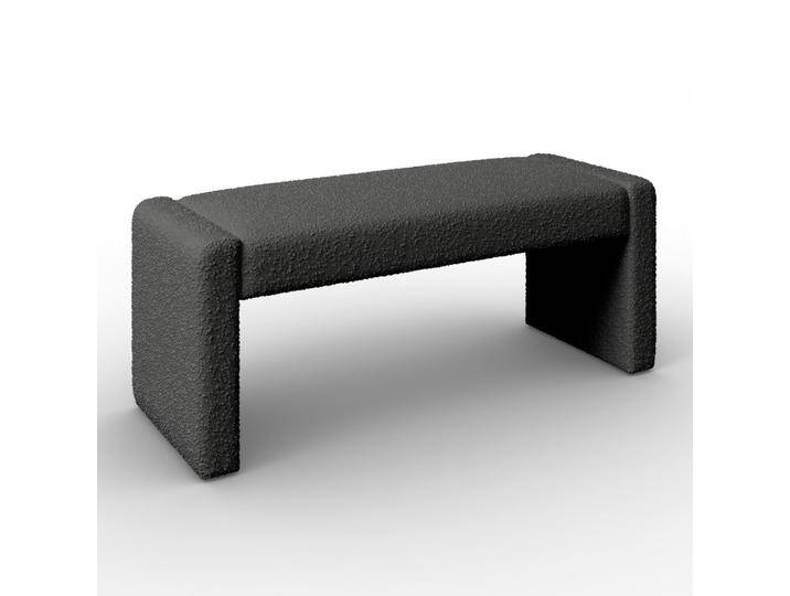 Sitzbank Andrea Grau Bouclé Gepolstert Sitzbank Andrea Grau Bouclé Gepolstert von mömax