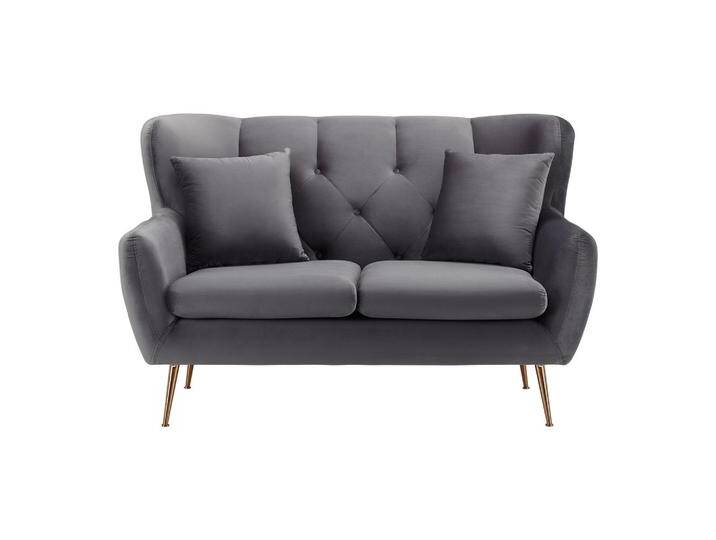 Sofa Linus Grau Samt von mömax